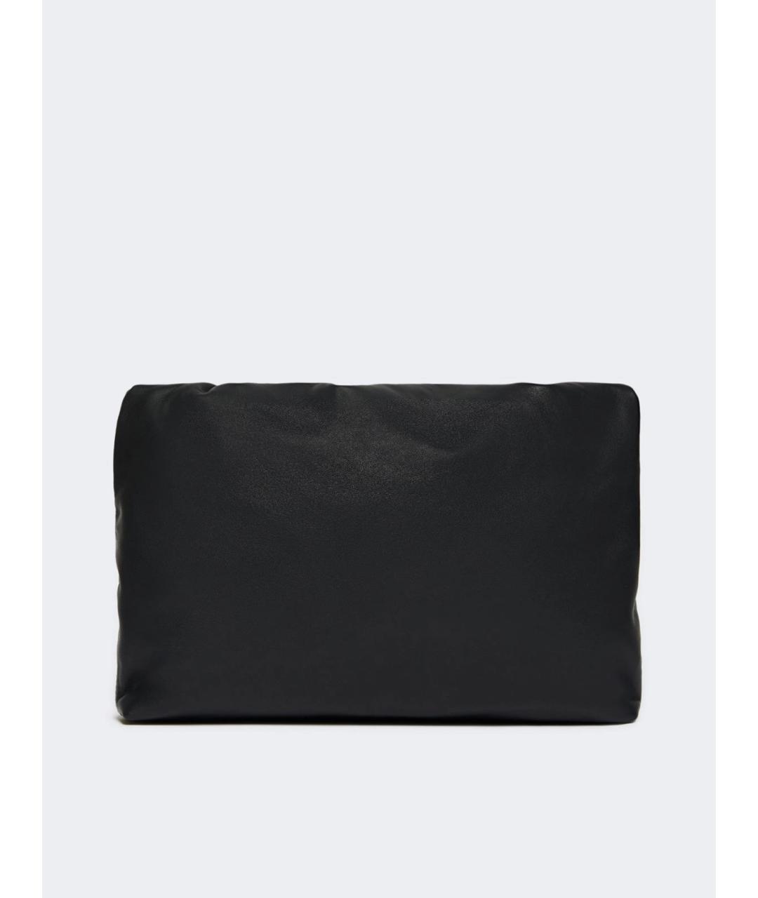 WEEKEND MAX MARA Черная кожаная сумка через плечо, фото 3