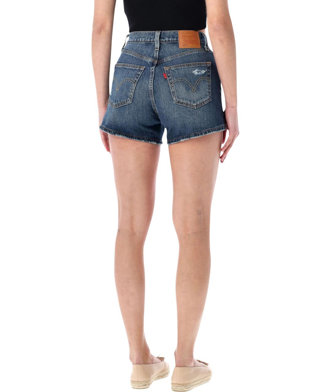 LEVI'S Синие хлопковые шорты, фото 2