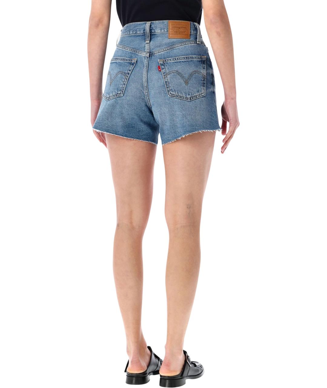 LEVI'S Голубые хлопковые шорты, фото 2