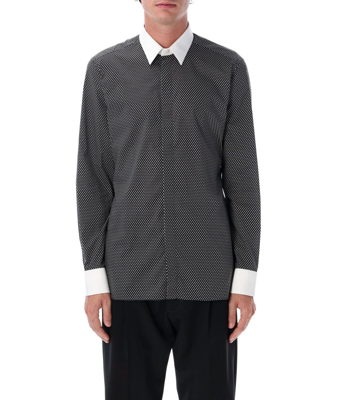 TOM FORD Черная хлопковая классическая рубашка, фото 1