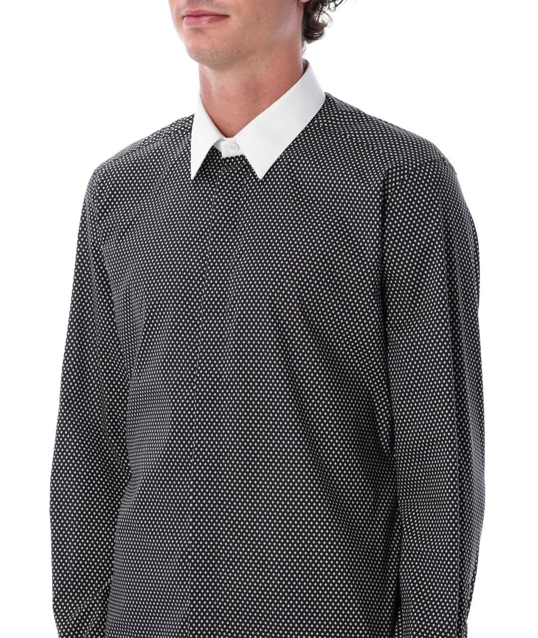 TOM FORD Черная хлопковая классическая рубашка, фото 3