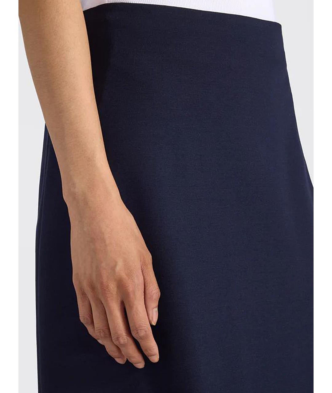 LIVIANA CONTI Синяя вискозная юбка миди, фото 3