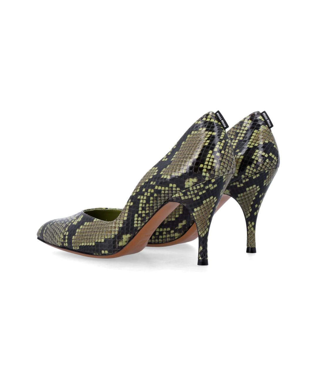 MIU MIU Мульти кожаные туфли, фото 3