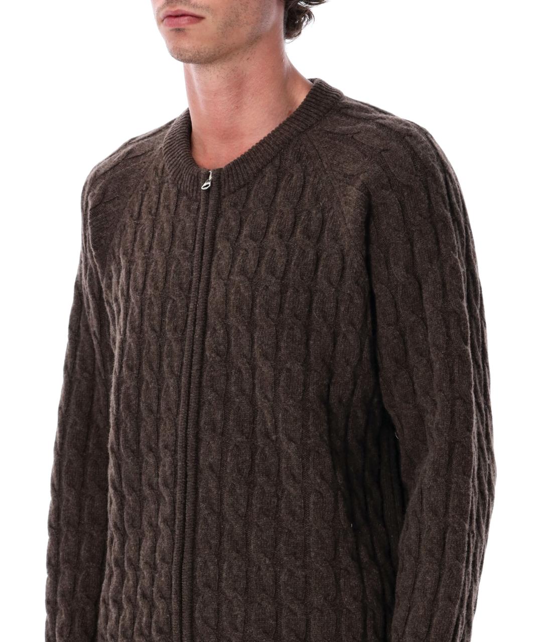 MFPEN Коричневый шерстяной кардиган, фото 4