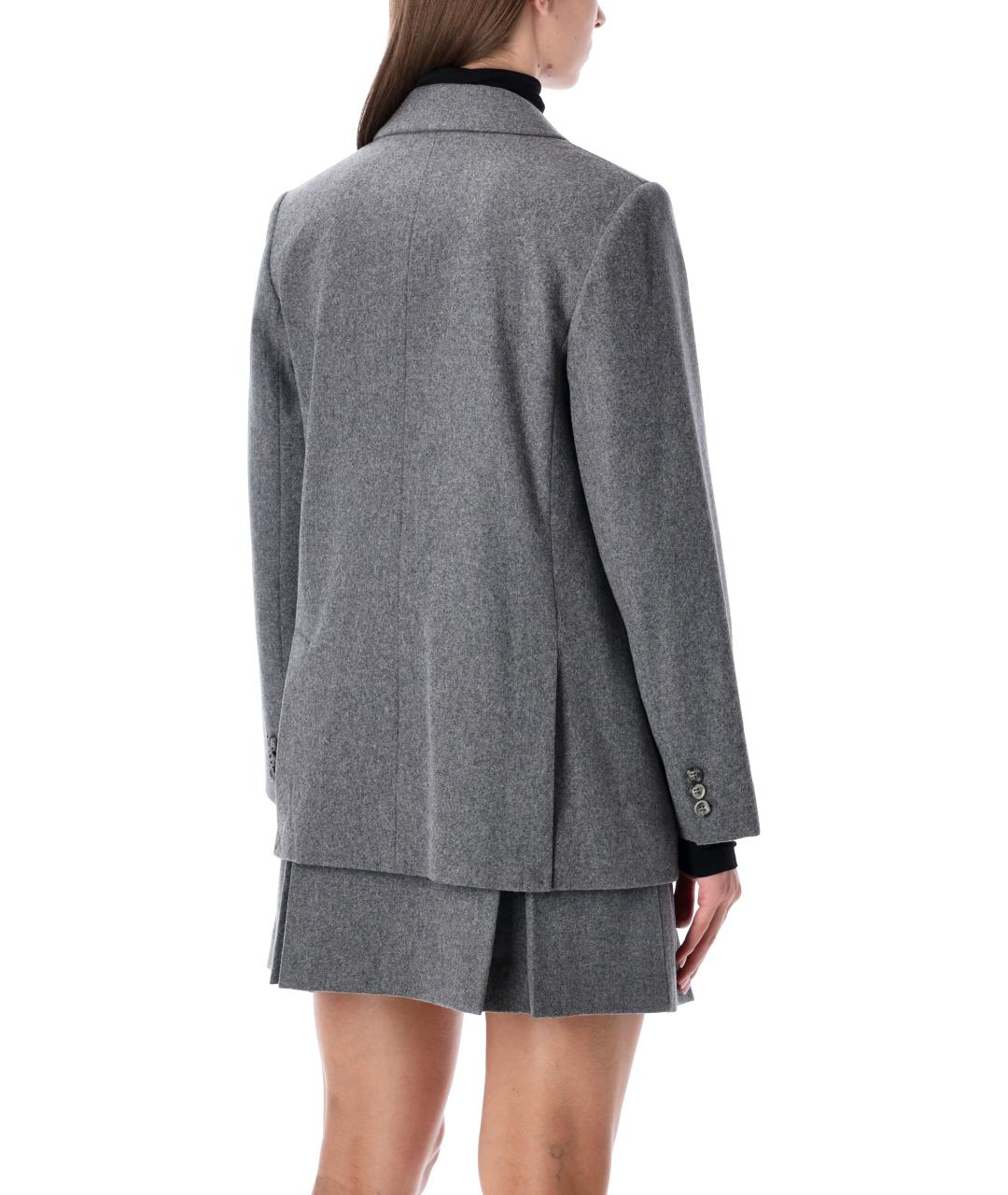 A.P.C. Серый шерстяной жакет/пиджак, фото 3