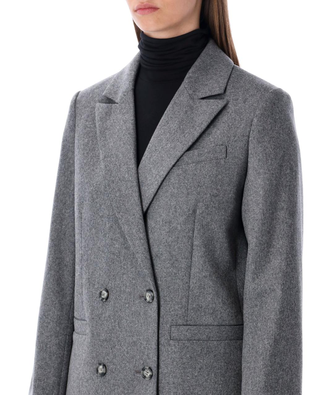 A.P.C. Серый шерстяной жакет/пиджак, фото 4