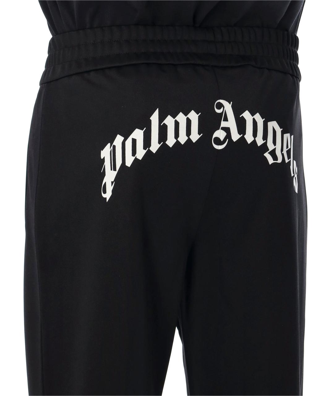 PALM ANGELS Черные полиэстеровые повседневные брюки, фото 3