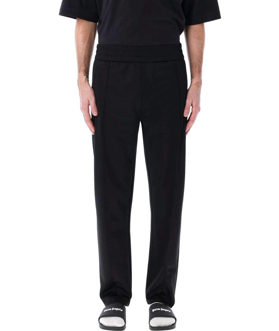 PALM ANGELS Черные полиэстеровые повседневные брюки, фото 4