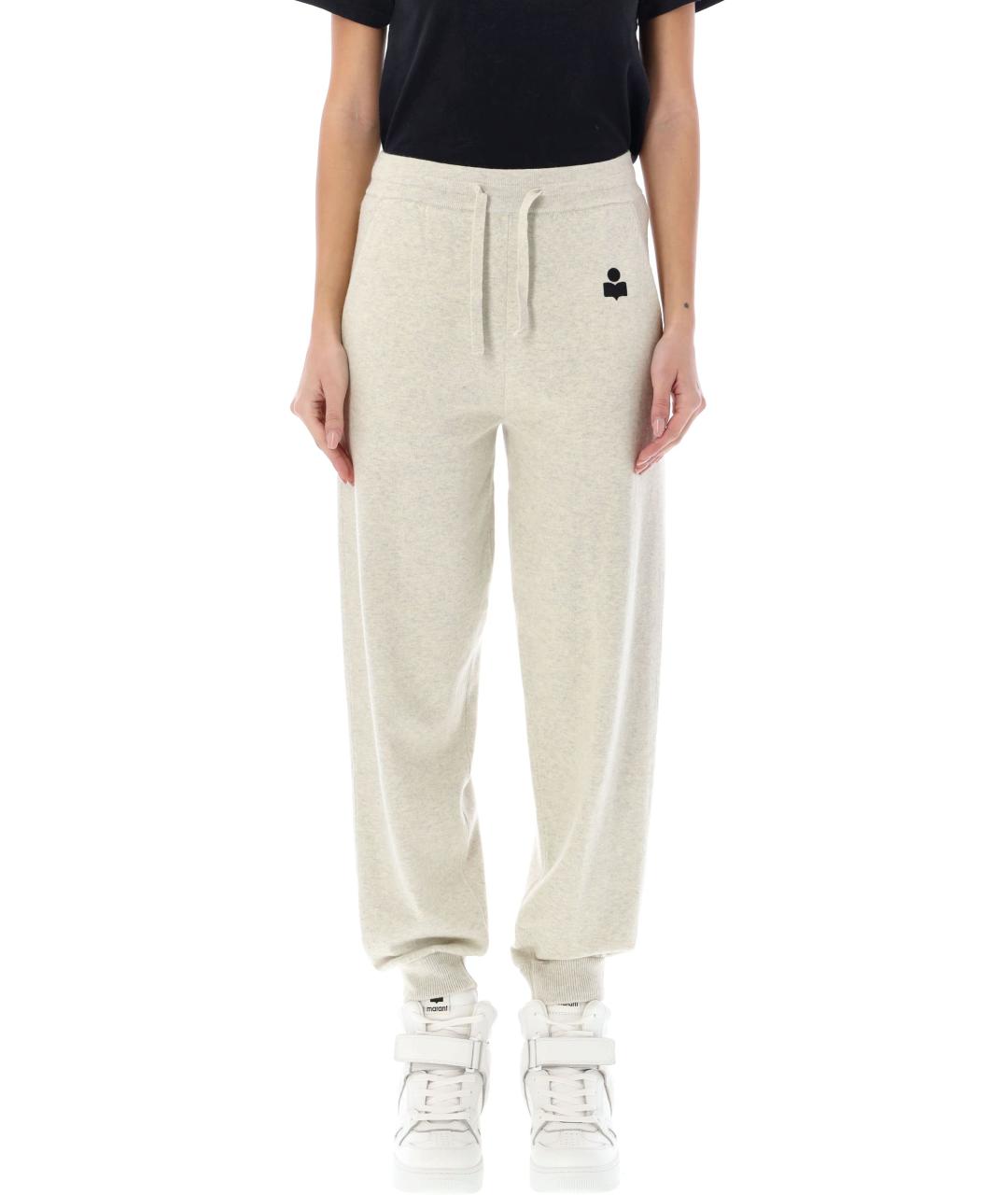 ISABEL MARANT ETOILE Серые хлопковые спортивные брюки и шорты, фото 2