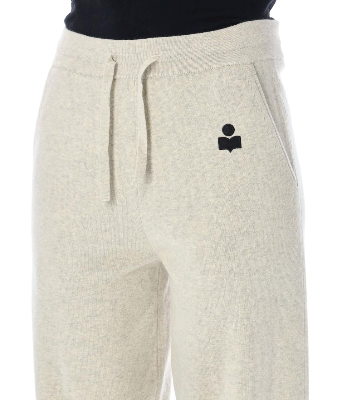 ISABEL MARANT ETOILE Серые хлопковые спортивные брюки и шорты, фото 3