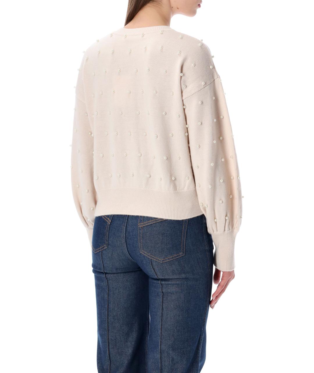 ZIMMERMANN Бежевый шерстяной кардиган, фото 3