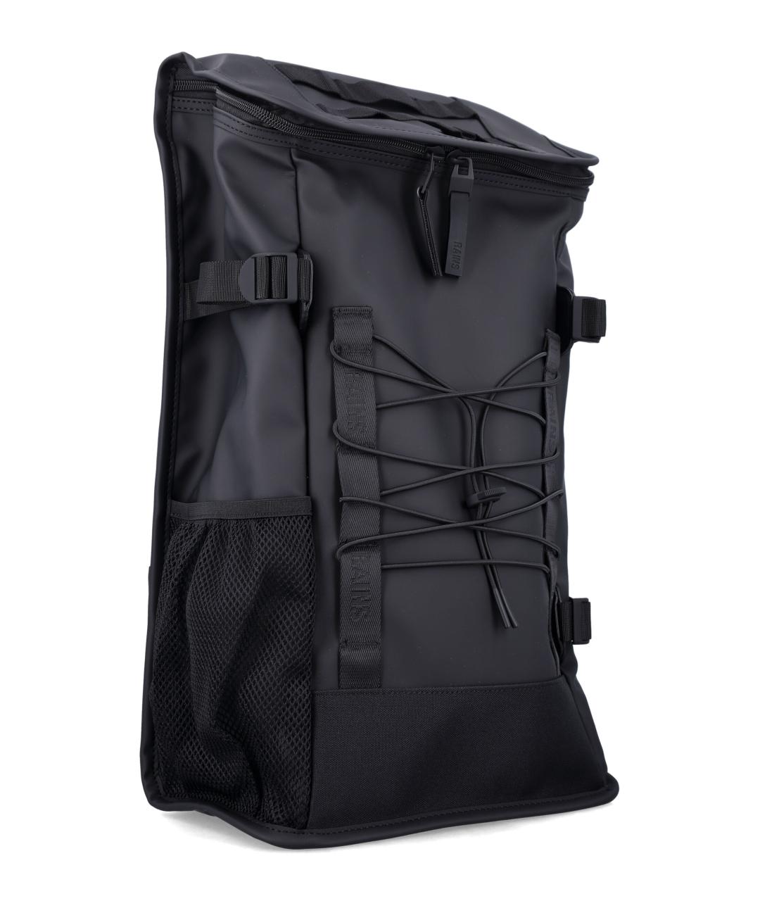 RAINS Черный тканевый рюкзак, фото 2