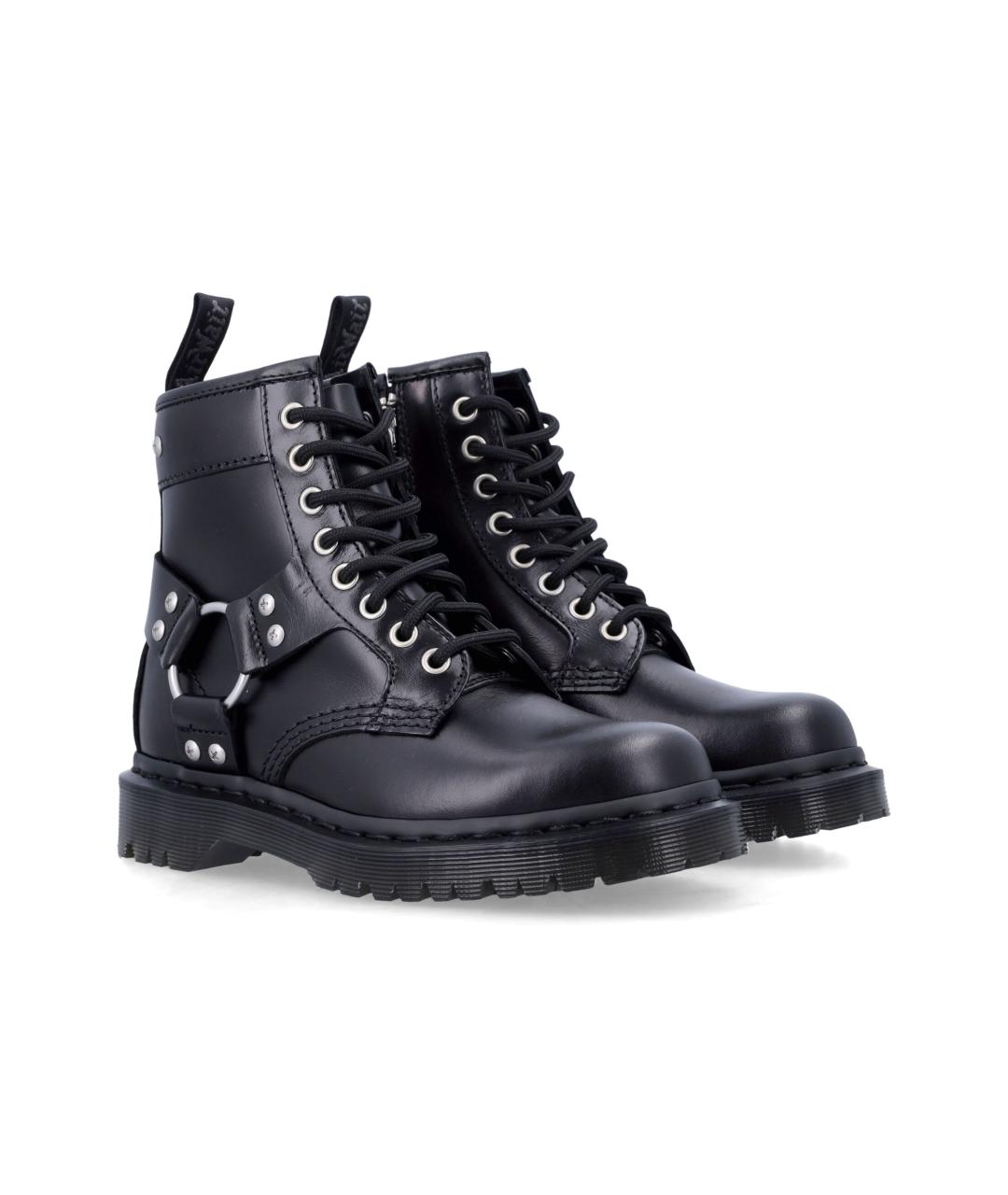 DR. MARTENS Черные кожаные ботинки, фото 2