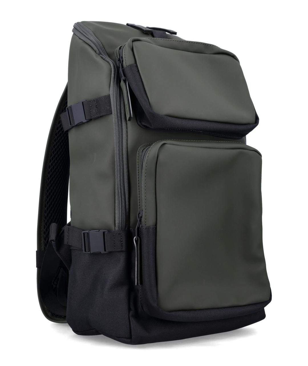 RAINS Зеленый тканевый рюкзак, фото 2