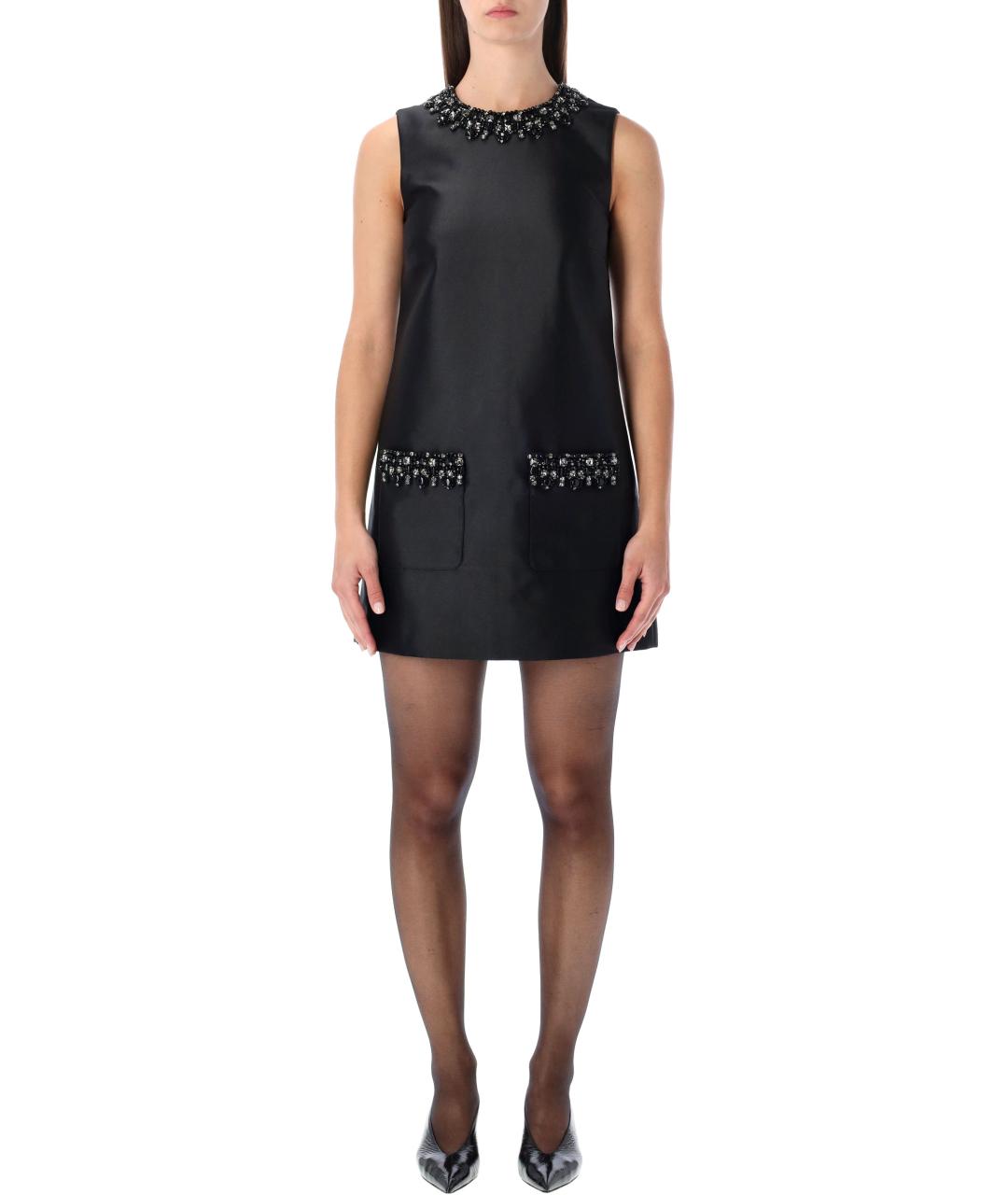 SELF-PORTRAIT Черное полиэстеровое вечернее платье, фото 2