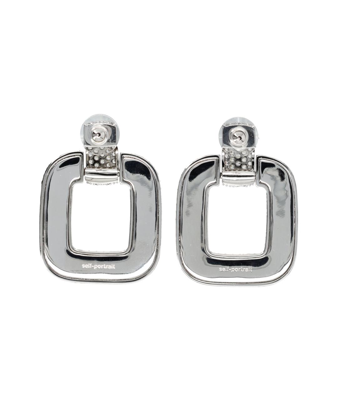 SELF-PORTRAIT Серебряные металлические серьги, фото 2