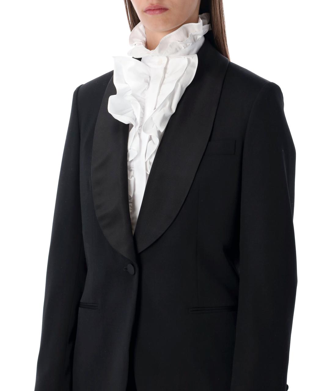 RALPH LAUREN Черный шерстяной жакет/пиджак, фото 4