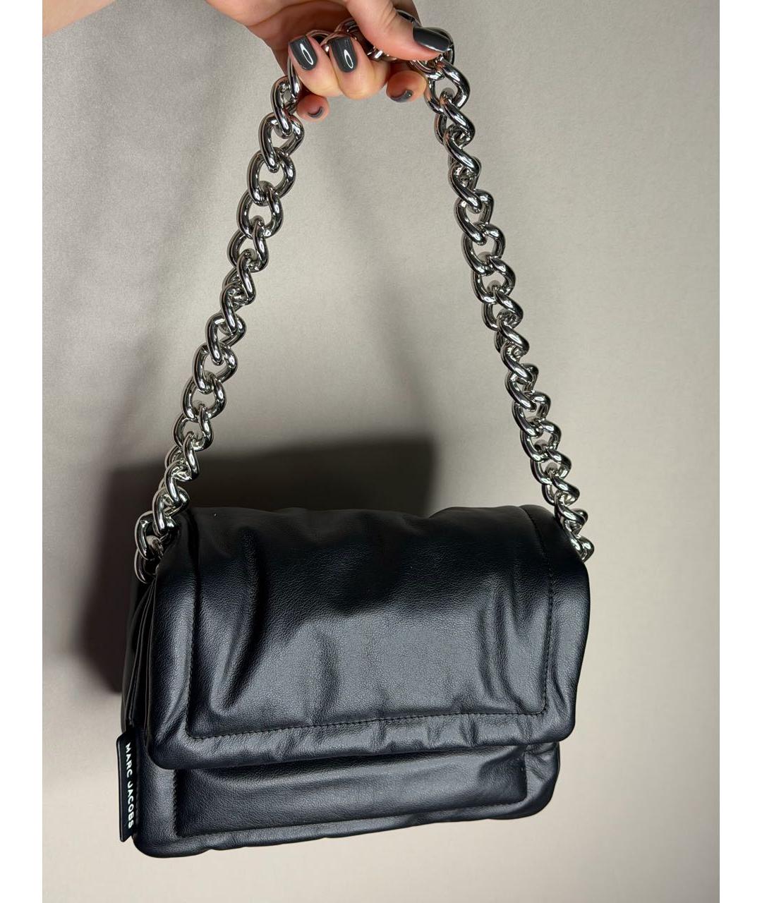 MARC JACOBS Черная кожаная сумка через плечо, фото 7