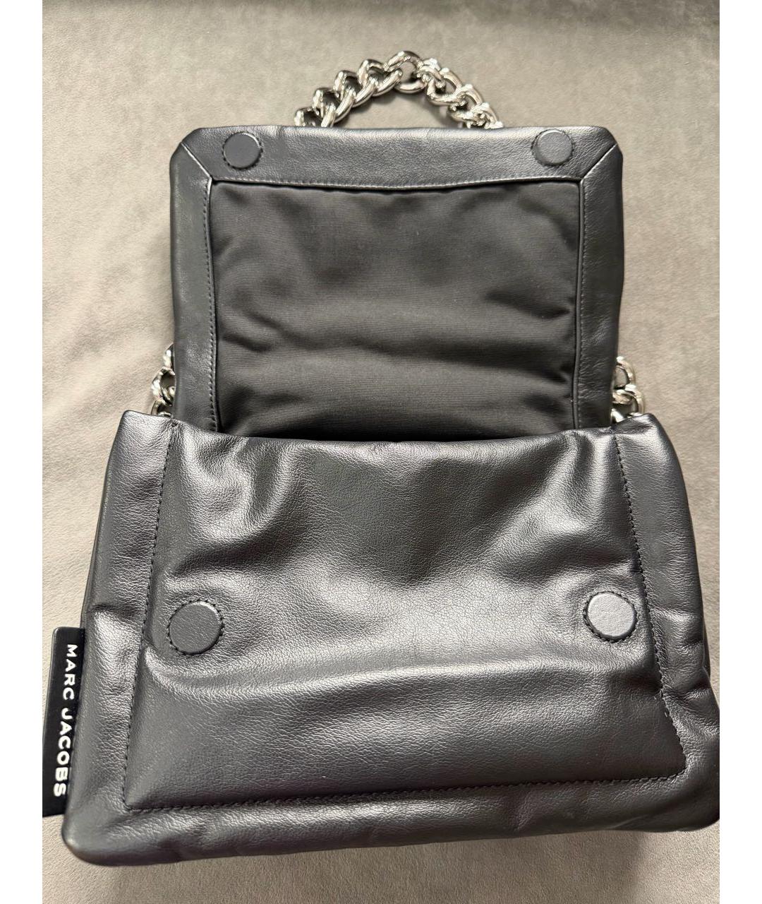 MARC JACOBS Черная кожаная сумка через плечо, фото 2