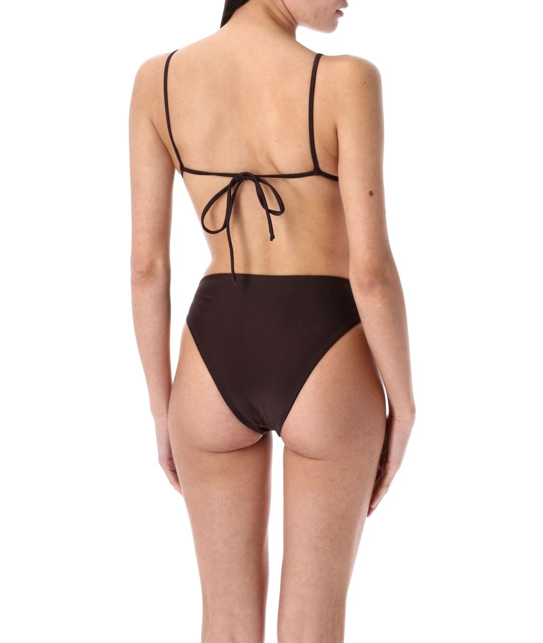 SWIM BY DI Коричневый полиамидовый купальник, фото 2