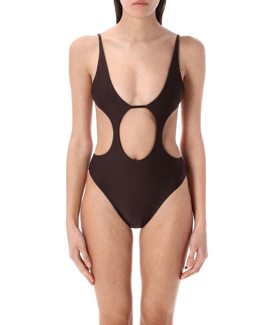 SWIM BY DI Коричневый полиамидовый купальник, фото 1