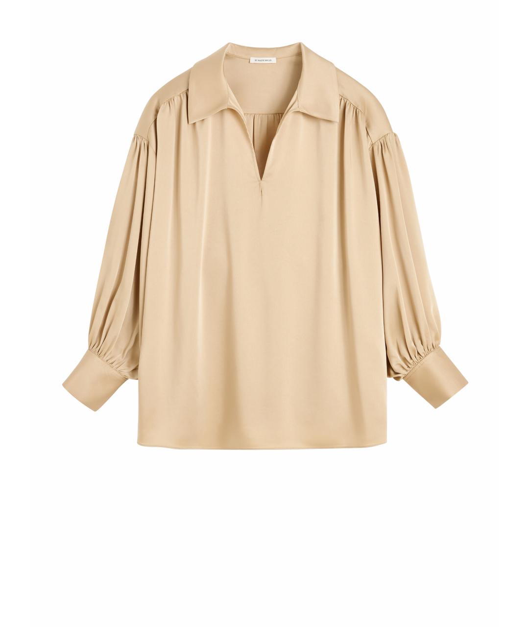 BY MALENE BIRGER Бежевая ацетатная рубашка, фото 1