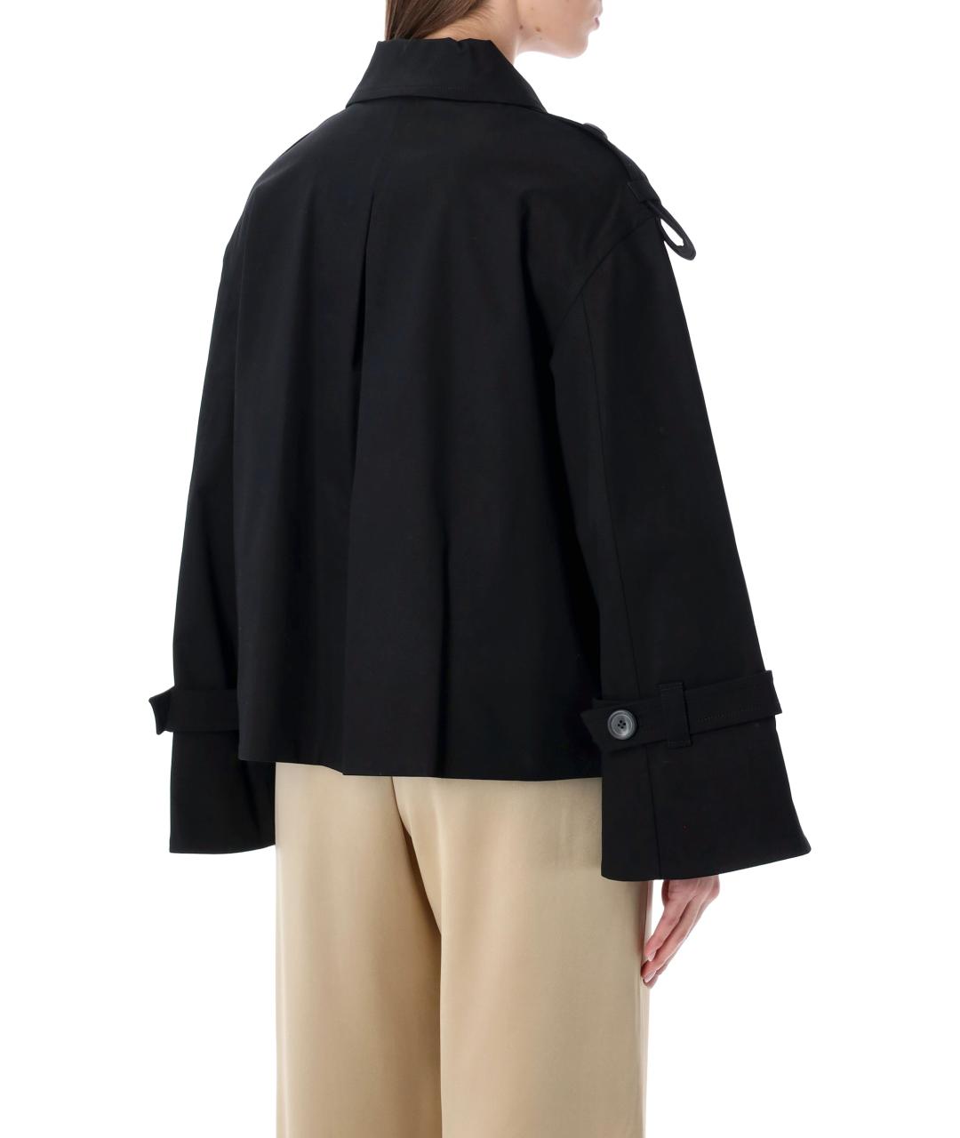 BY MALENE BIRGER Черный хлопковый тренч/плащ, фото 2