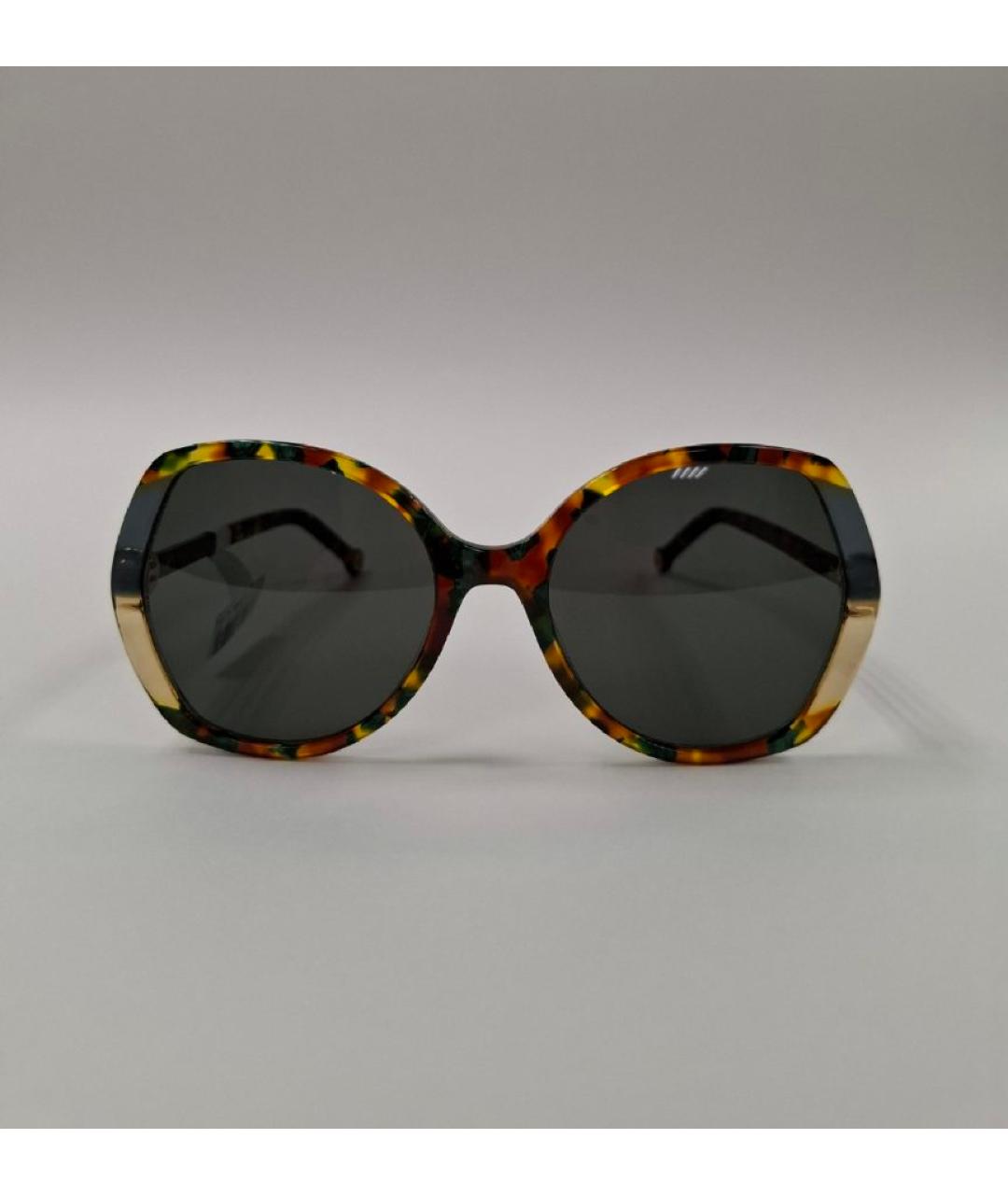 CAROLINA HERRERA Зеленые пластиковые солнцезащитные очки, фото 4