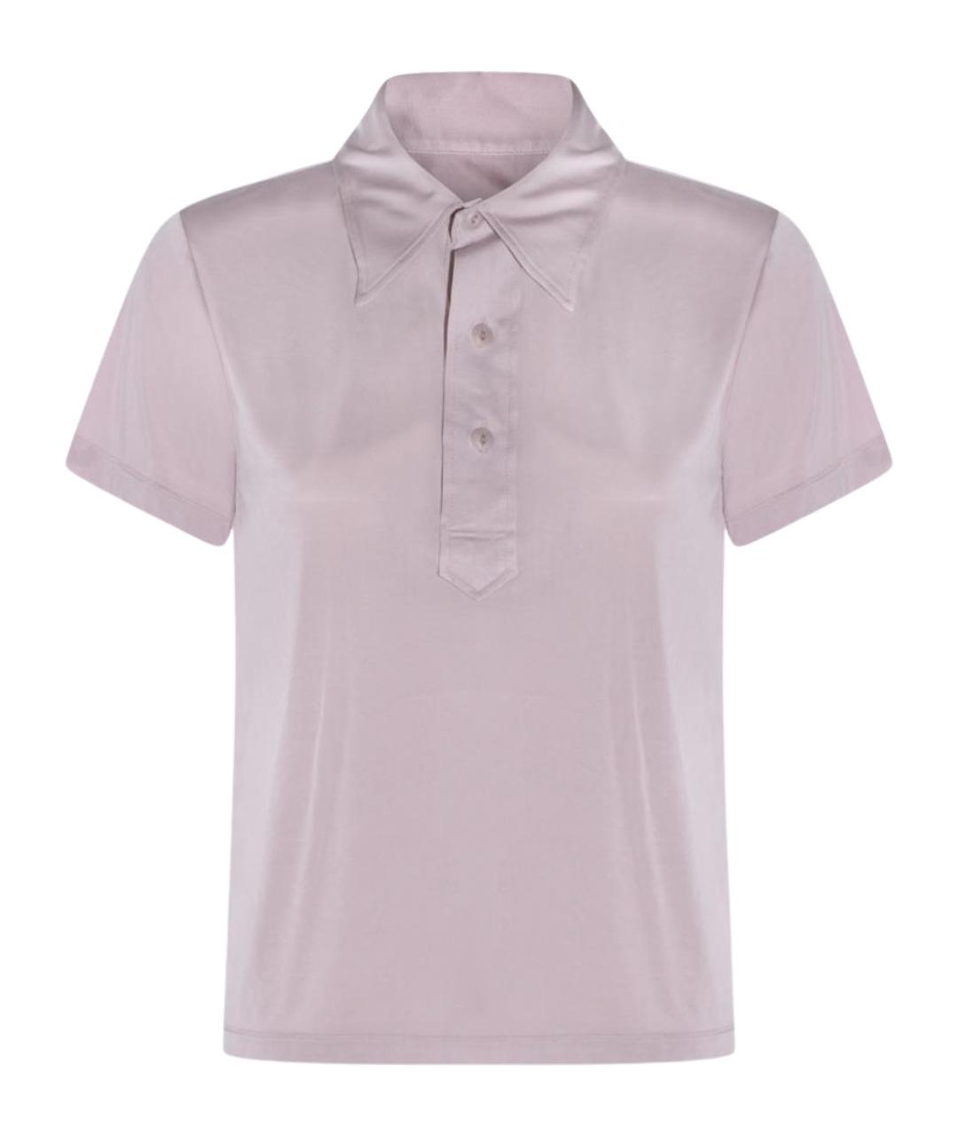 MAISON MARGIELA Розовая хлопковая футболка, фото 1