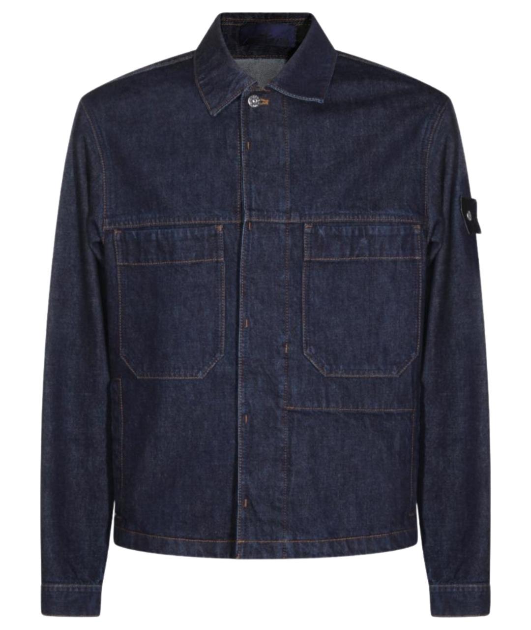 STONE ISLAND Синяя хлопковая куртка, фото 1