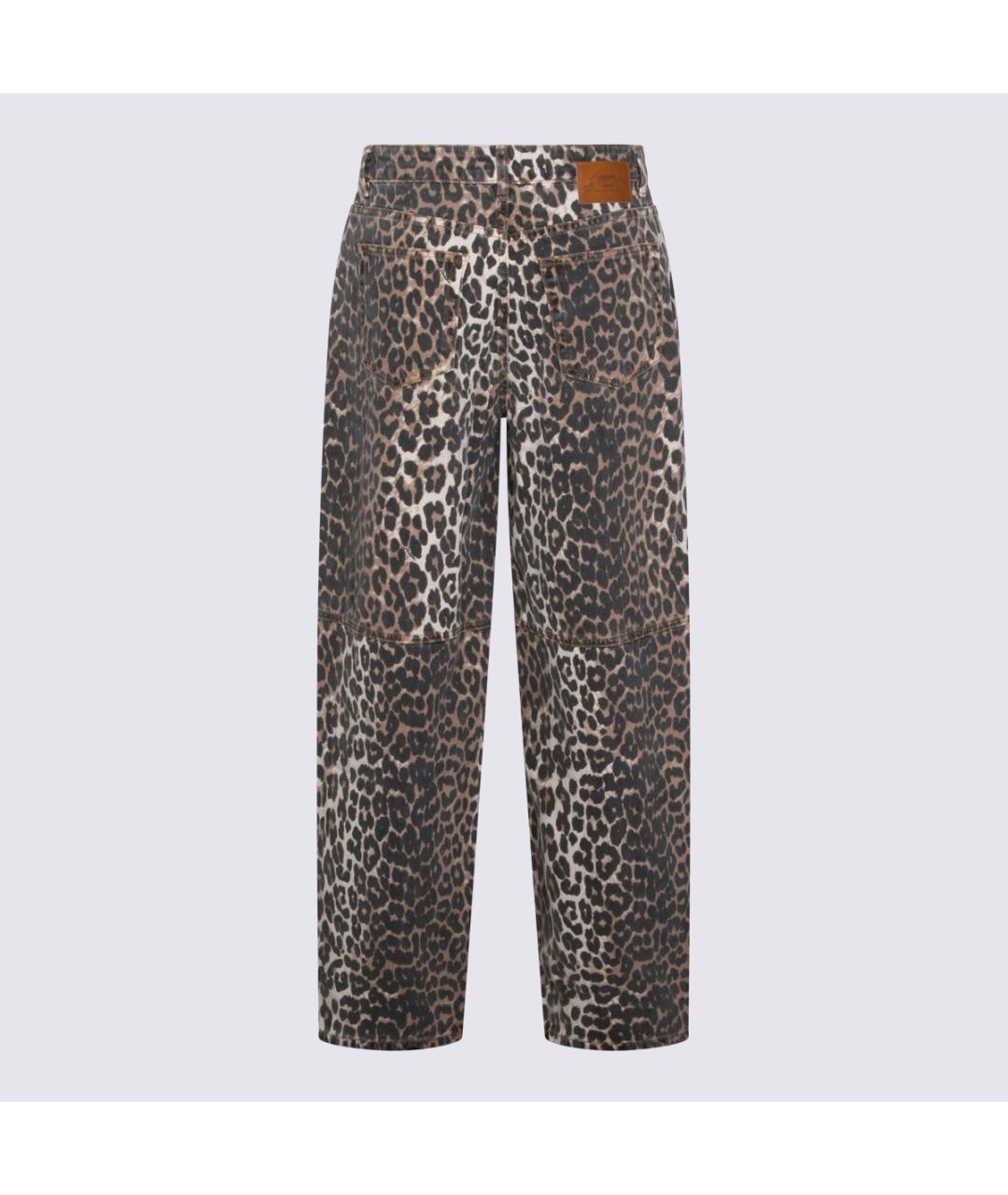 GANNI Мульти хлопковые прямые джинсы, фото 2