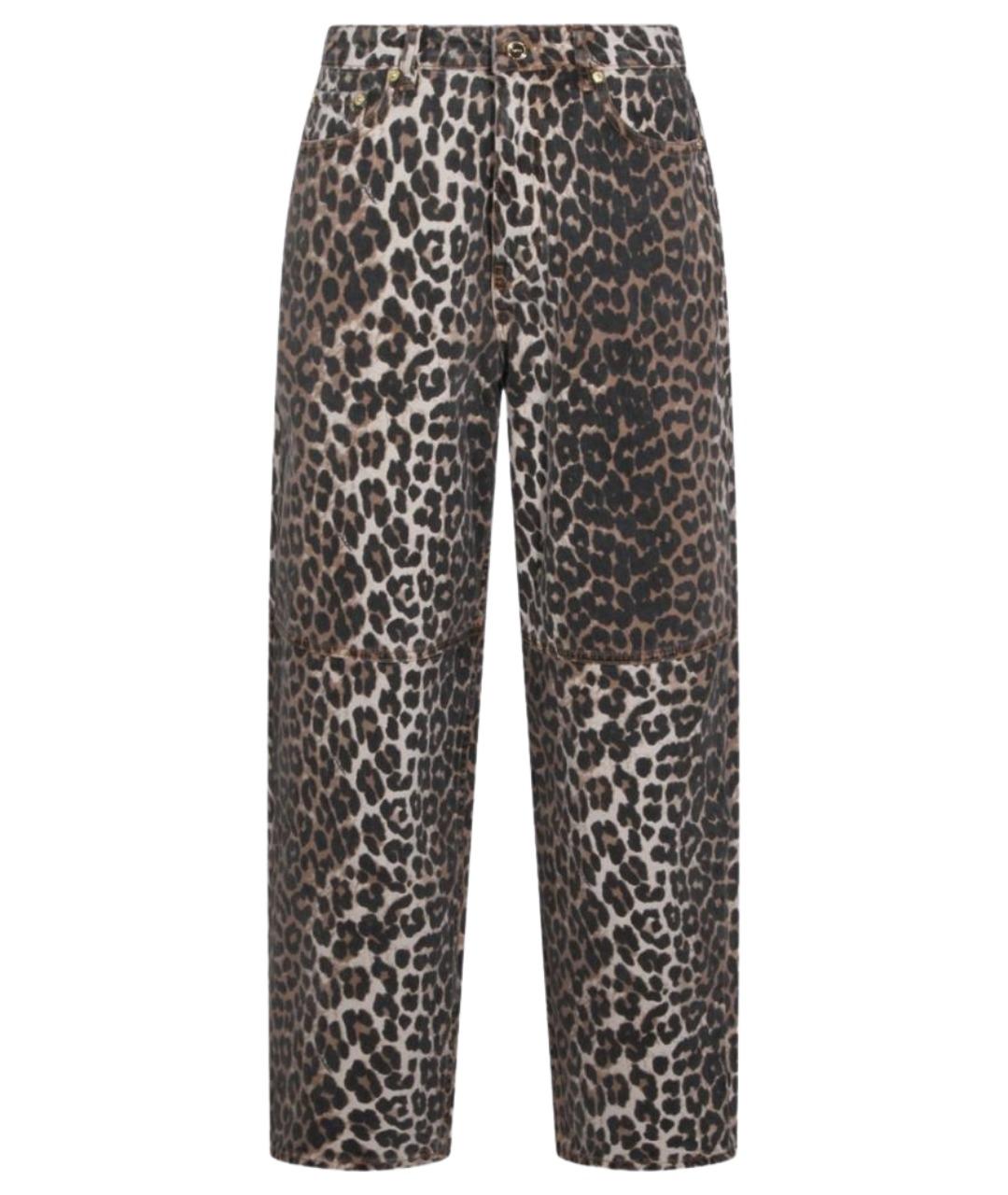 GANNI Мульти хлопковые прямые джинсы, фото 1