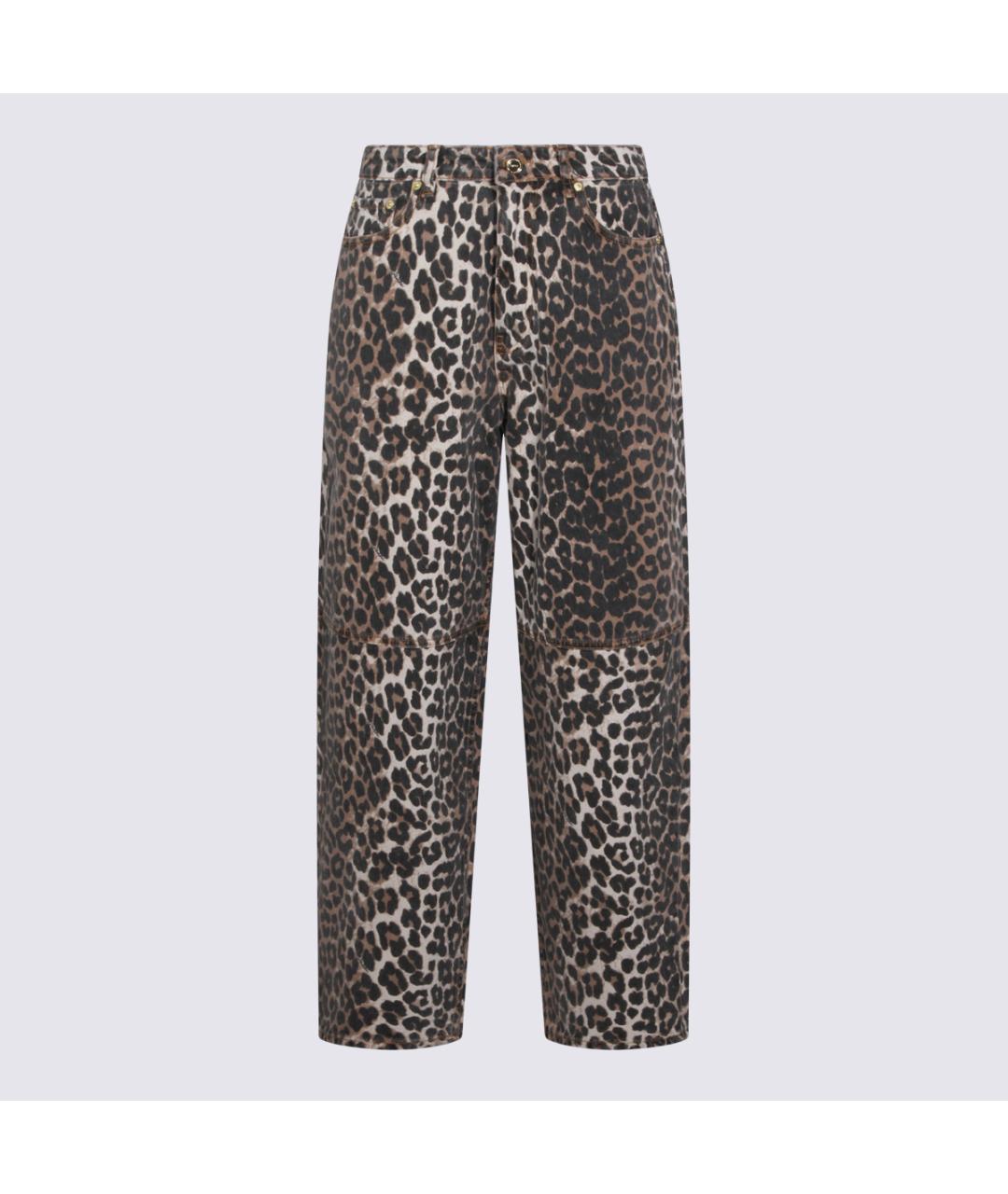 GANNI Мульти хлопковые прямые джинсы, фото 5