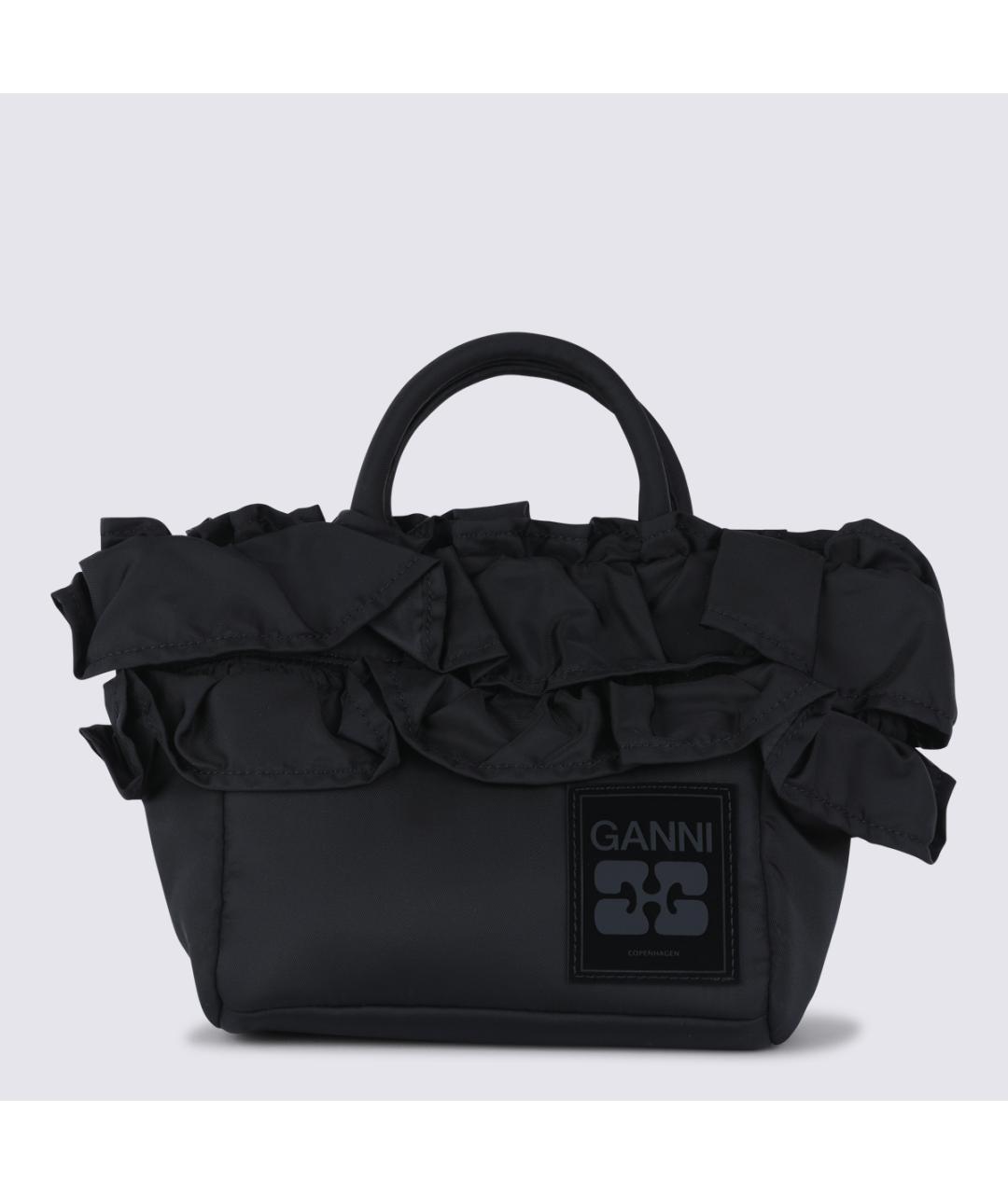 GANNI Черная сумка через плечо, фото 5