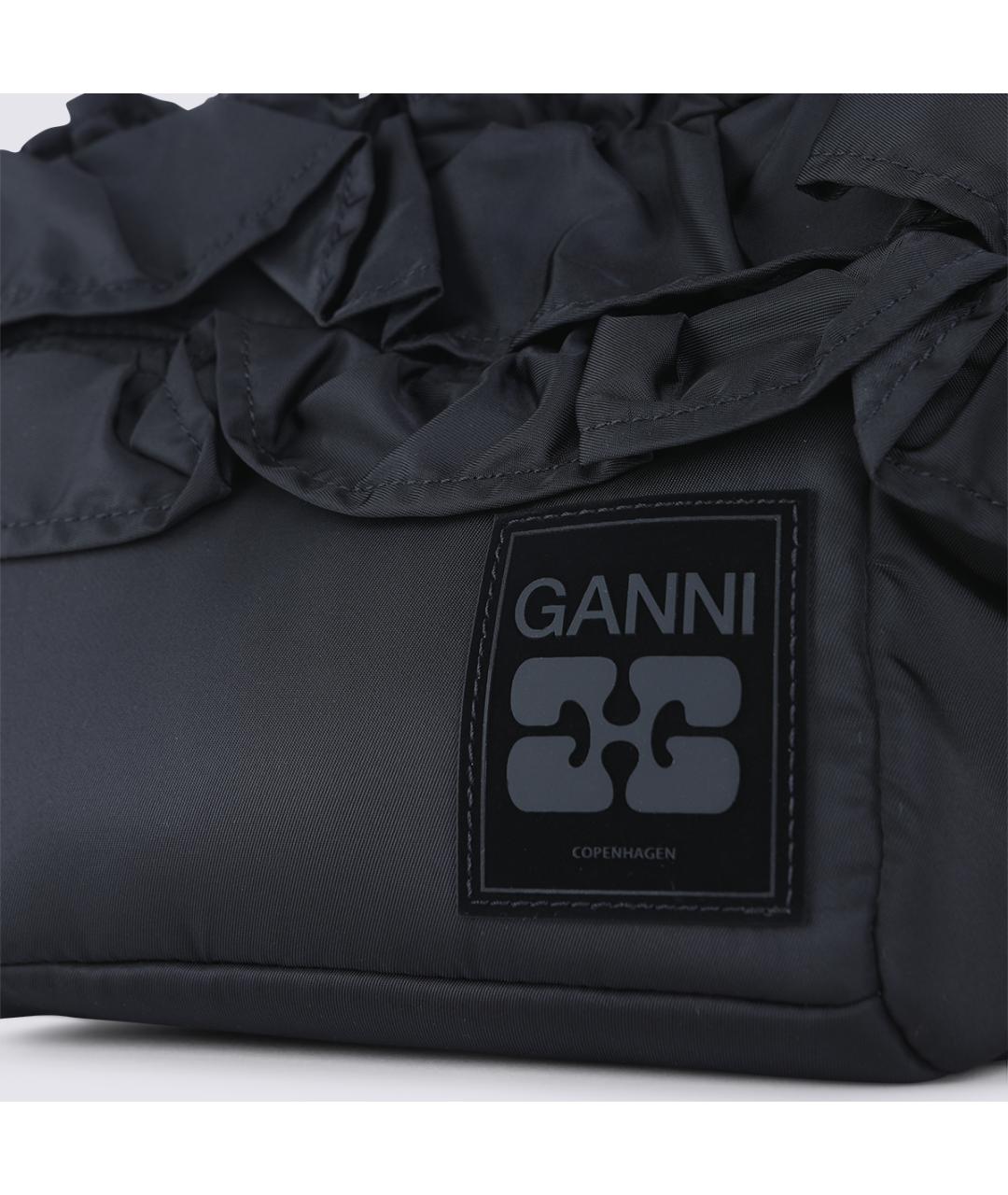 GANNI Черная сумка через плечо, фото 4