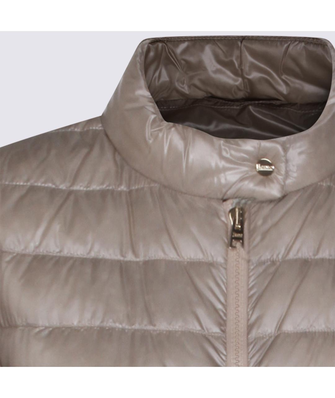 HERNO Бежевая полиамидовая куртка, фото 4