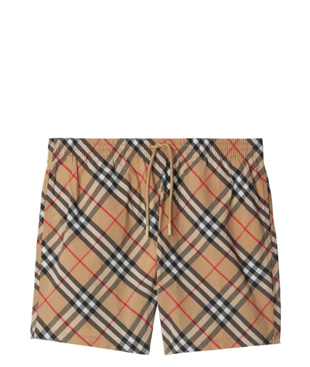 BURBERRY Бежевые полиамидовые плавки, фото 1
