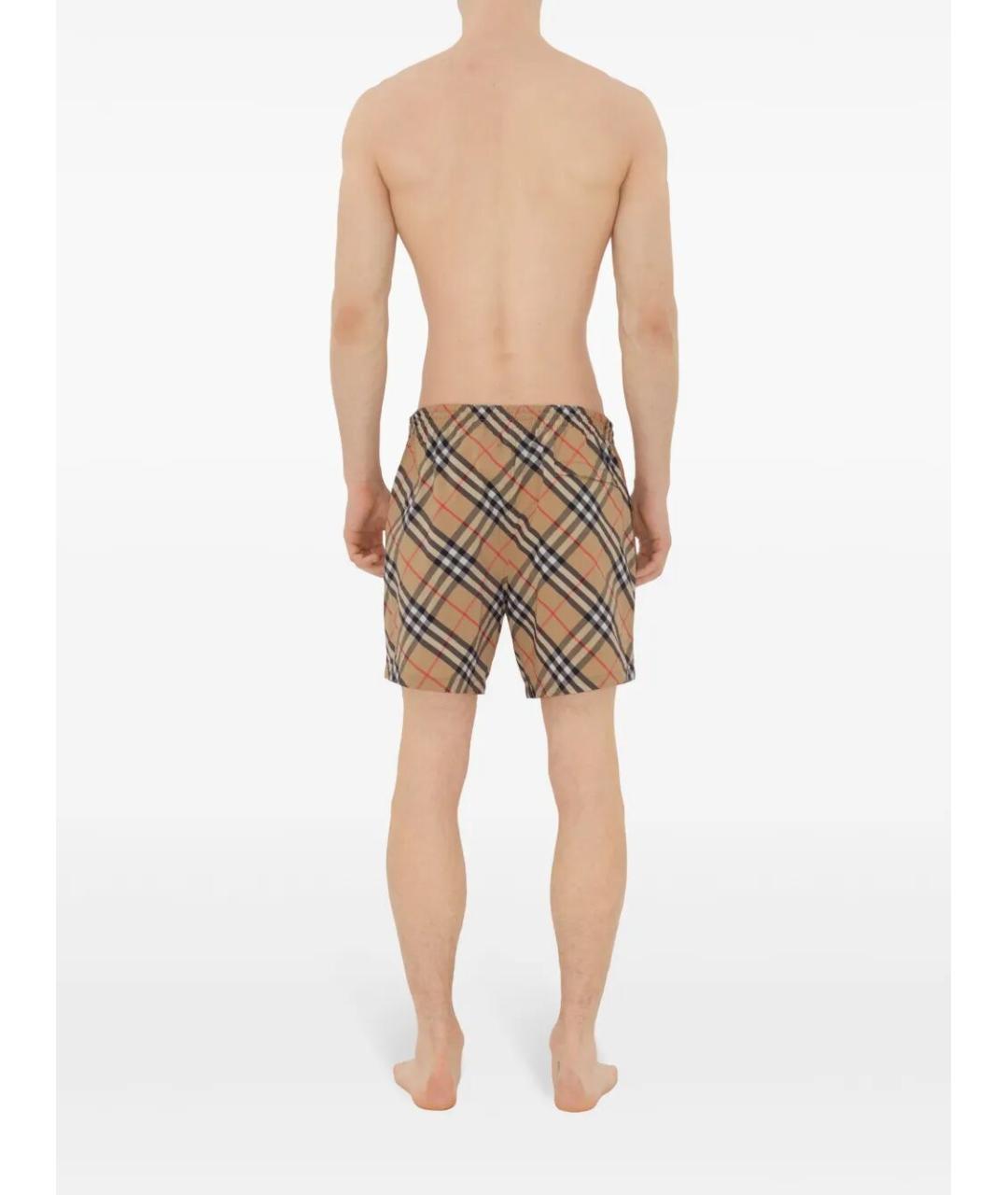 BURBERRY Бежевые полиамидовые плавки, фото 5