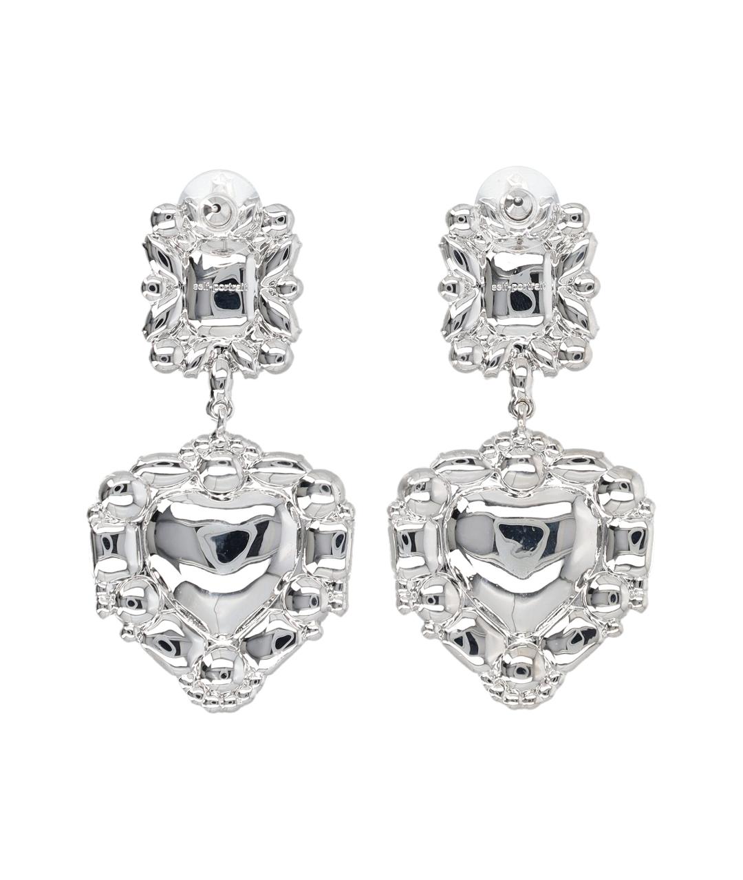 SELF-PORTRAIT Серебряные металлические серьги, фото 2