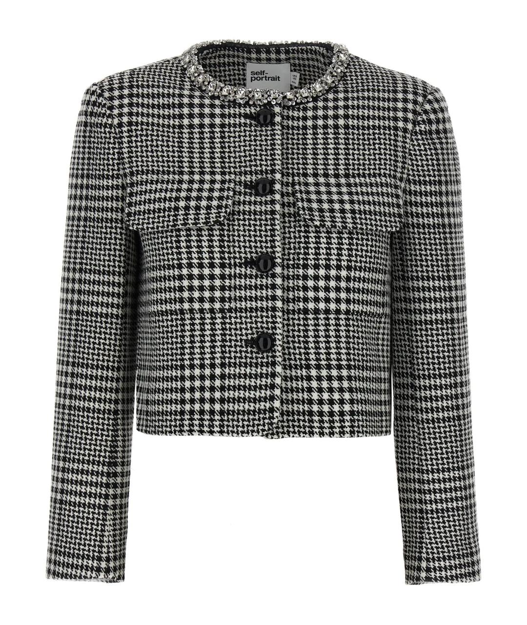 SELF-PORTRAIT Мульти полиэстеровый жакет/пиджак, фото 1