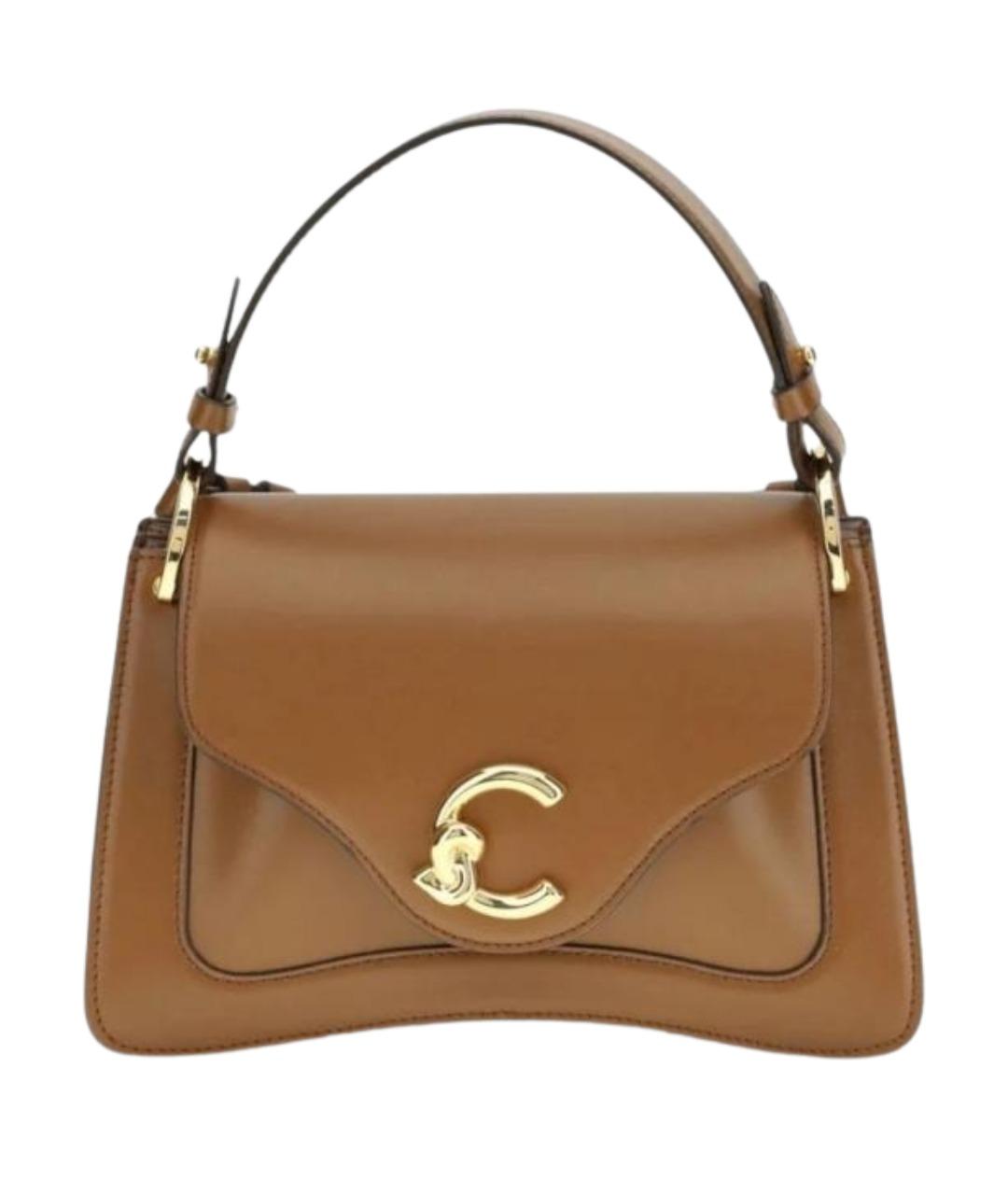 COCCINELLE Коричневая кожаная сумка тоут, фото 1