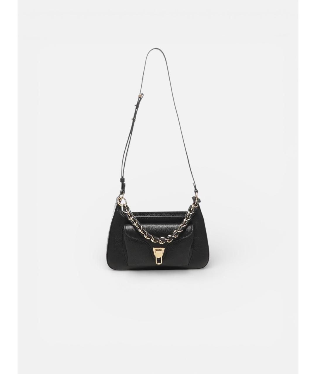 COCCINELLE Черная кожаная сумка через плечо, фото 5