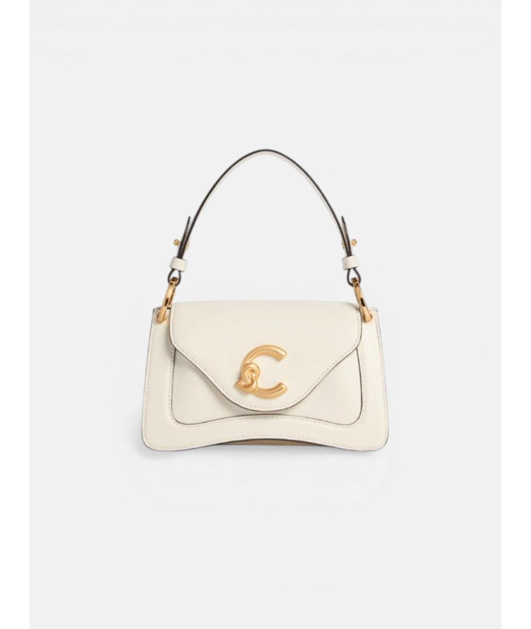 COCCINELLE Белая кожаная сумка через плечо, фото 5