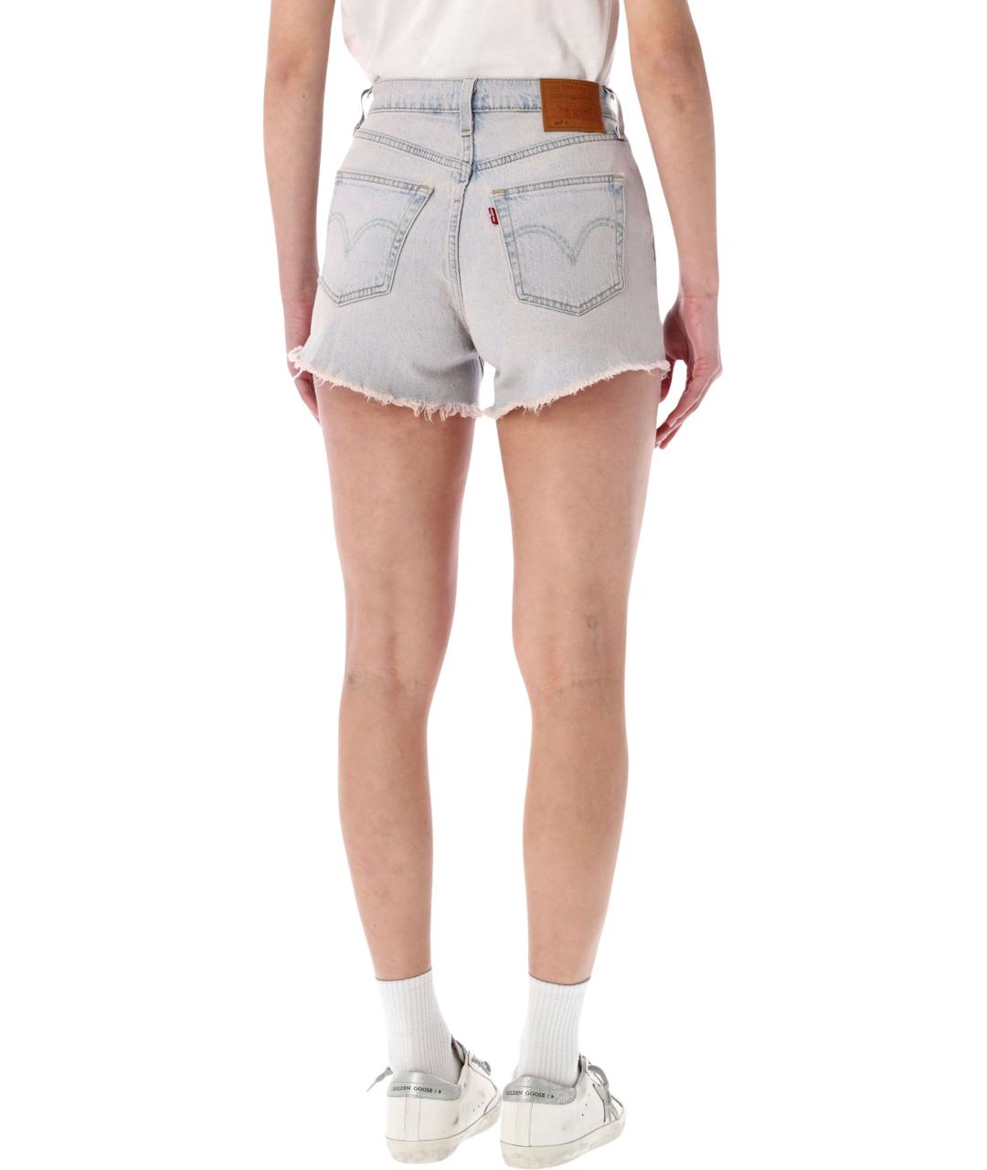 LEVI'S Голубые хлопковые шорты, фото 2