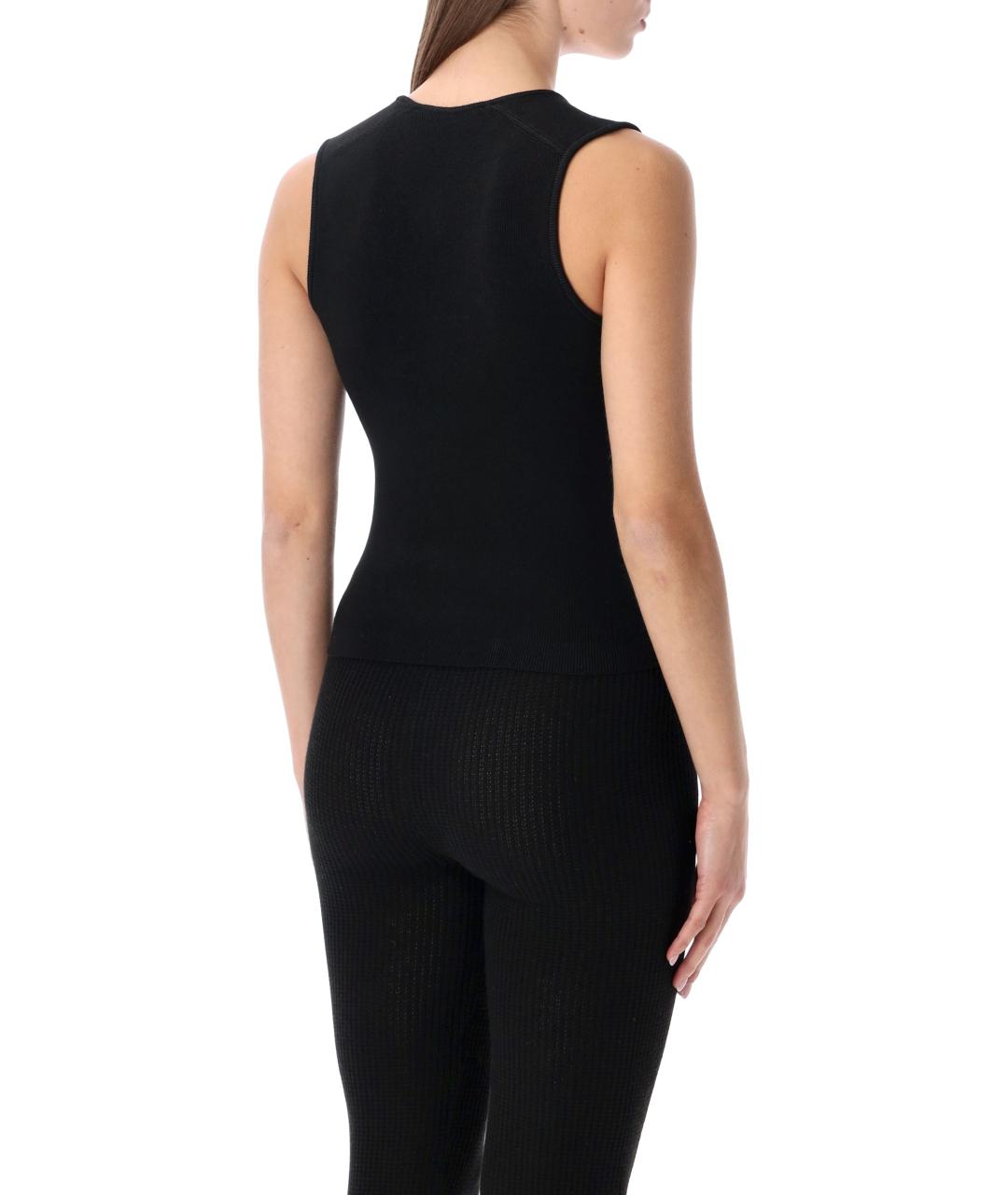 FEAR OF GOD ESSENTIALS Черная полиэстеровая майка, фото 3