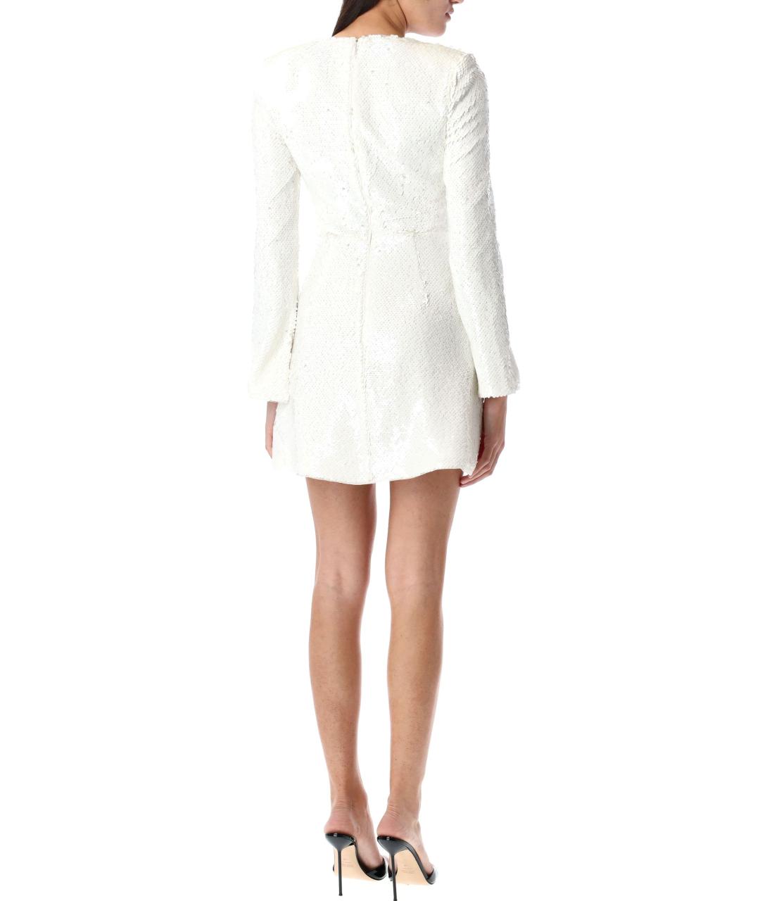 SELF-PORTRAIT Белое полиэстеровое вечернее платье, фото 3