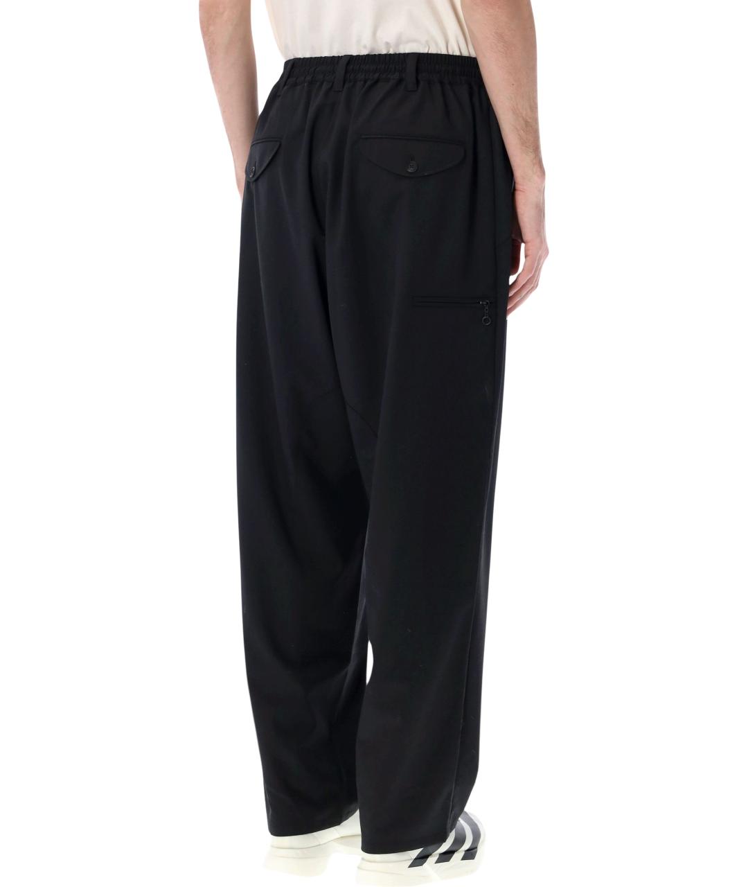 Y-3 Черные полиэстеровые повседневные брюки, фото 3