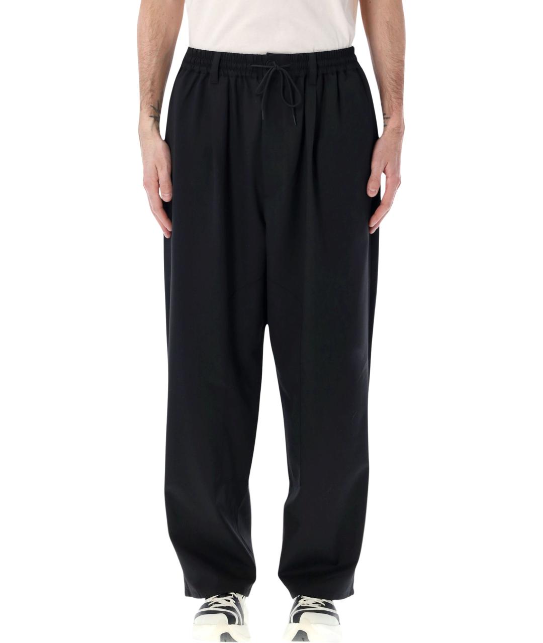 Y-3 Черные полиэстеровые повседневные брюки, фото 2