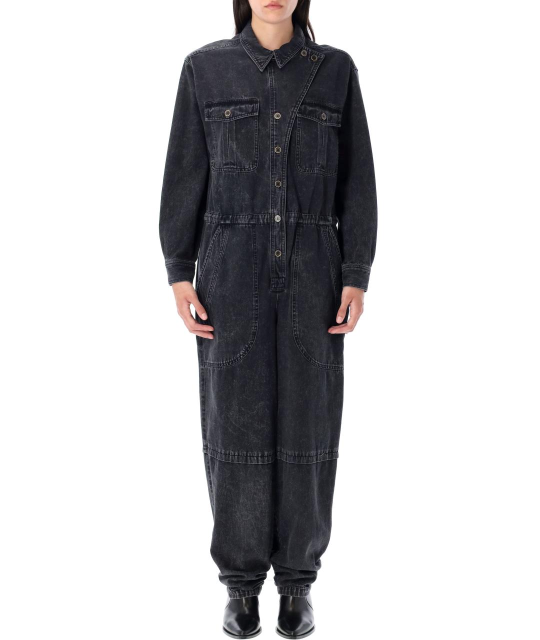 ISABEL MARANT ETOILE Черное хлопковое платье, фото 1