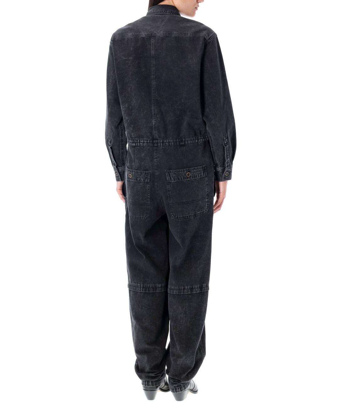 ISABEL MARANT ETOILE Черное хлопковое платье, фото 2